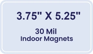 Magnet - 3.75x5.25 Round Corners - 30 Mil