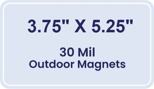Magnet - 3.75x5.25 Round Corners - 30 Mil - Outdoor Safe