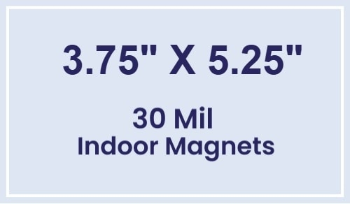 Magnet - 3.75x5.25 Square Corners - 30 Mil
