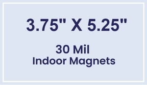 Magnet - 3.75x5.25 Square Corners - 30 Mil