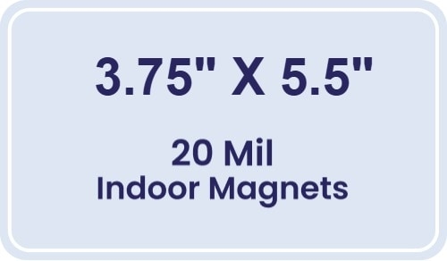 Magnet - 3.75x5.5 Round Corners - 20 mil