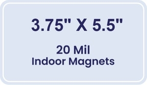 Magnet - 3.75x5.5 Round Corners - 20 mil