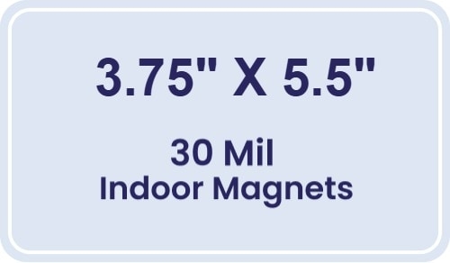 Magnet - 3.75x5.5 Round Corners - 30 Mil