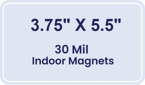 Magnet - 3.75x5.5 Round Corners - 30 Mil