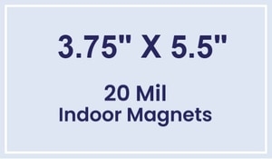 Magnets - 3.75x5.5 Square Corners - 20 Mil - 4 Color Process