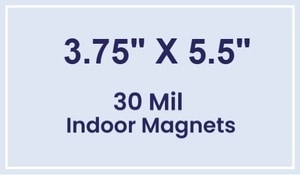 Magnet - 3.75x5.5 Square Corners - 30 Mil