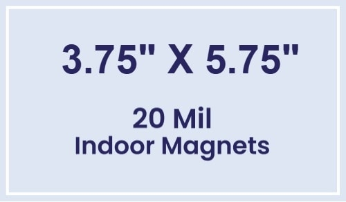 Magnet - 3.75x5.75 Square Corners - 20 Mil