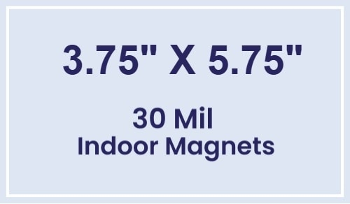 Magnet - 3.75x5.75 Square Corners - 30 Mil