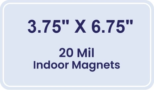 Magnet - 3.75x6.75 Round Corners - 20 mil