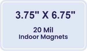 Magnet - 3.75x6.75 Round Corners - 20 mil