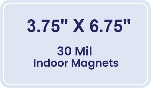 Magnet - 3.75x6.75 Round Corners - 30 Mil