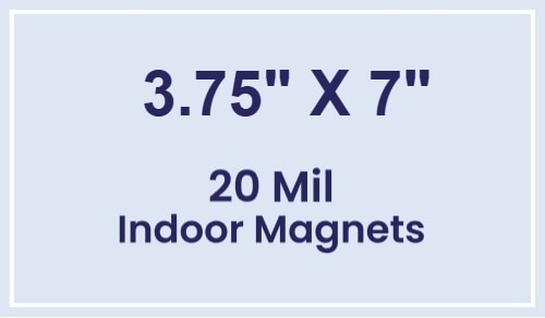 Magnets - 3.75x7 Square Corners - 20 Mil - 4 Color Process