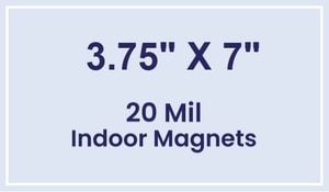 Magnets - 3.75x7 Square Corners - 20 Mil - 4 Color Process