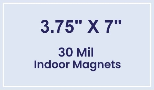 Magnet - 3.75x7 Square Corners - 30 Mil