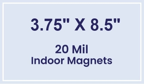 Magnets - 3.75x8.5 Square Corners - 20 mil - 4 Color Process