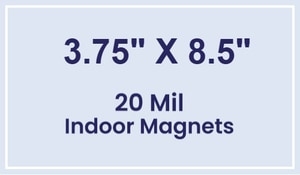 Magnets - 3.75x8.5 Square Corners - 20 mil - 4 Color Process