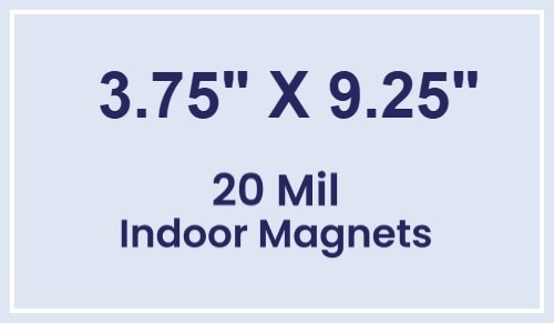 Magnets - 3.75x9.25 Square Corners - 20 mil - 4 Color Process