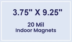 Magnets - 3.75x9.25 Square Corners - 20 mil - 4 Color Process