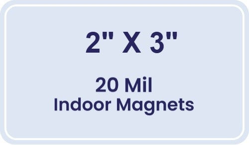 Magnet - 3x2 Round Corners - 20 Mil