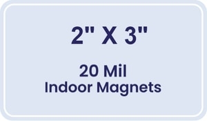 Magnet - 3x2 Round Corners - 20 Mil