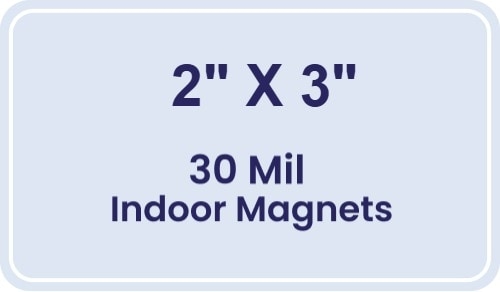 Magnet - 3x2 Round Corners - 30 Mil