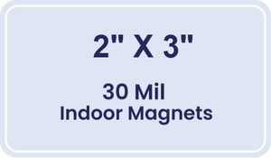 Magnet - 3x2 Round Corners - 30 Mil