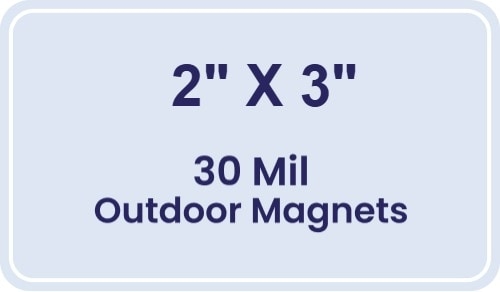 Magnet - 3x2 Round Corners - 30 Mil - Outdoor Safe