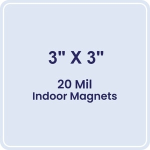 3x3 Round Corners Indoor Magnets - 20 Mil