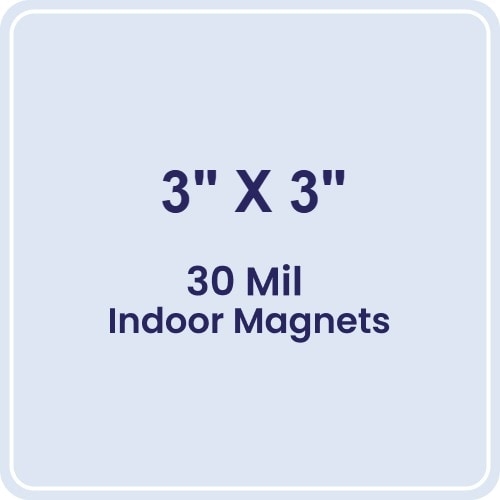 3x3 Round Corners Indoor Magnets - 30 Mil
