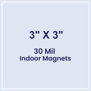 3x3 Square Corners Indoor Magnets - 30 Mil