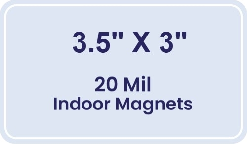Magnet - 3x3.5 Round Corners - 20 Mil