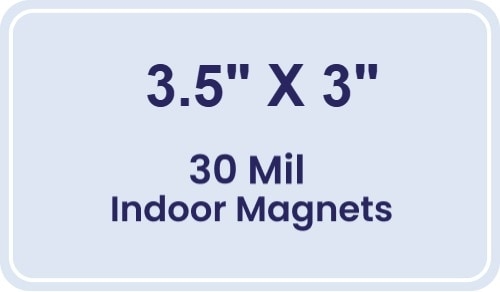 Magnet - 3x3.5 Round Corners - 30 Mil