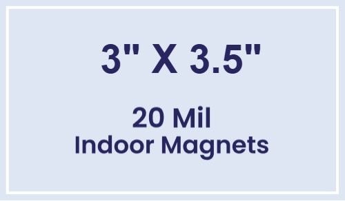 Magnets - 3x3.5 Square Corners - 20 Mil - 4 Color Process