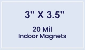 Magnets - 3x3.5 Square Corners - 20 Mil - 4 Color Process