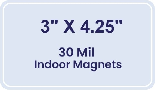 Magnet - 3x4.25 Round Corners - 30 Mil