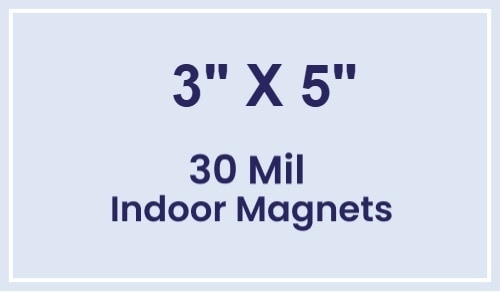 Magnet - 3x5 Square Corners - 30 Mil