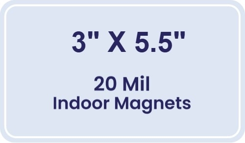 Magnet - 3x5.5 Round Corners - 20 Mil