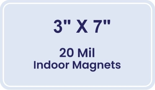 Magnet - 3x7 Round Corners - 20 Mil