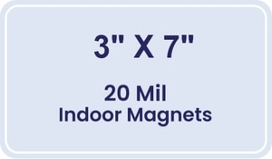 Magnet - 3x7 Round Corners - 20 Mil