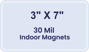 Magnet - 3x7 Round Corners - 30 Mil