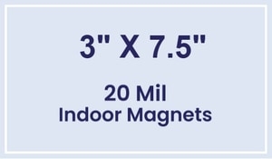 Magnet - 3x7.5 Square Corners - 20 Mil