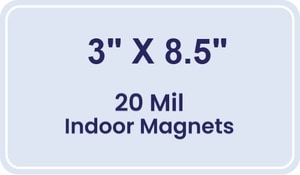 Magnet - 3x8.5 Rounded Corners - 20 mil