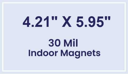 Magnet - 4.21x5.95 Square Corners - 30 Mil