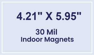 Magnet - 4.21x5.95 Square Corners - 30 Mil