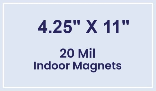Magnets - 4.25x11 Square Corners - 20 mil - 4 Color Process
