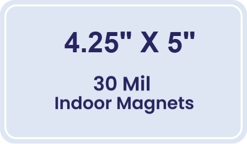 Magnet - 4.25x5 Round Corners - 30 Mil