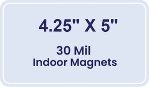 Magnet - 4.25x5 Round Corners - 30 Mil