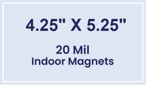 Magnet - 4.25x5.25 Square Corners - 20 Mil