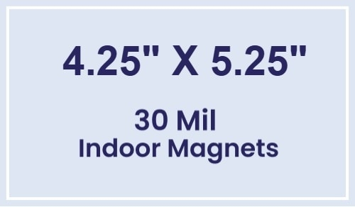 Magnet - 4.25x5.25 Square Corners - 30 Mil