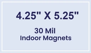 Magnet - 4.25x5.25 Square Corners - 30 Mil